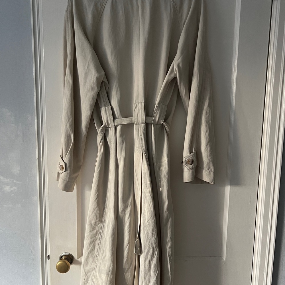 Madewell Classic Cream Trench Coat - Picture 5 of 7